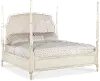 7050-AMERICANA-5/0 Americana Cream White Queen Poster Bed