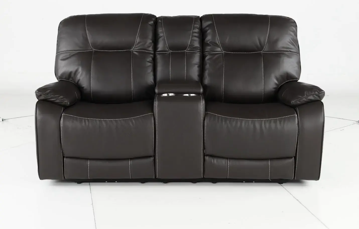 Axel Ozone Black Power Reclining Loveseat with Console-5