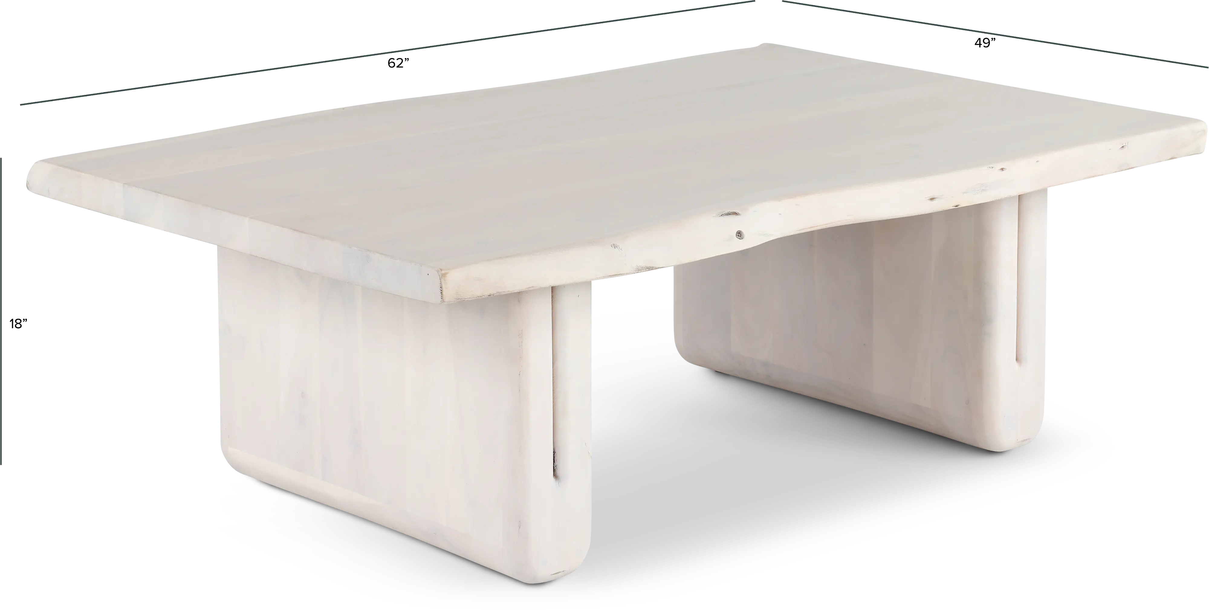 6002-100TB-CKTL Nadia Bleached Whitewash Coffee Table-3