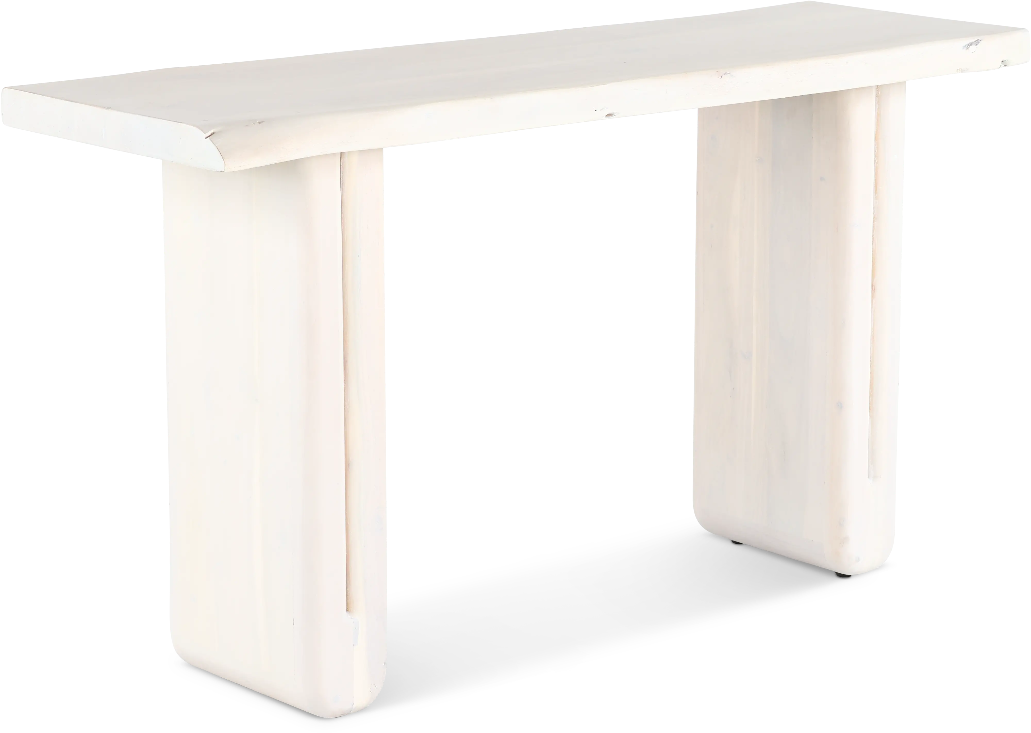 Nadia Bleached Whitewash Console Table-1
