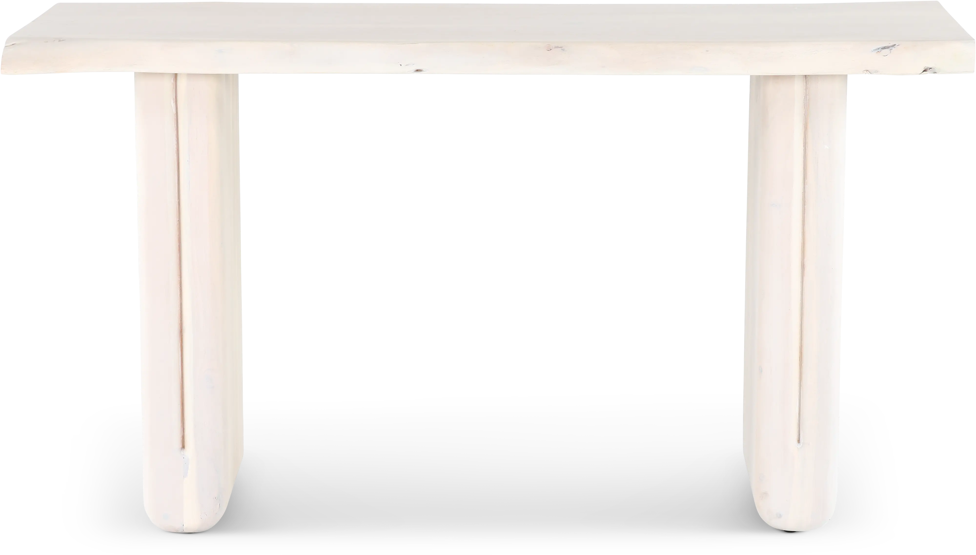 Nadia Bleached Whitewash Console Table-3