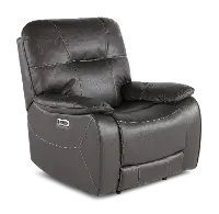 Axel Ozone Black Power Recliner