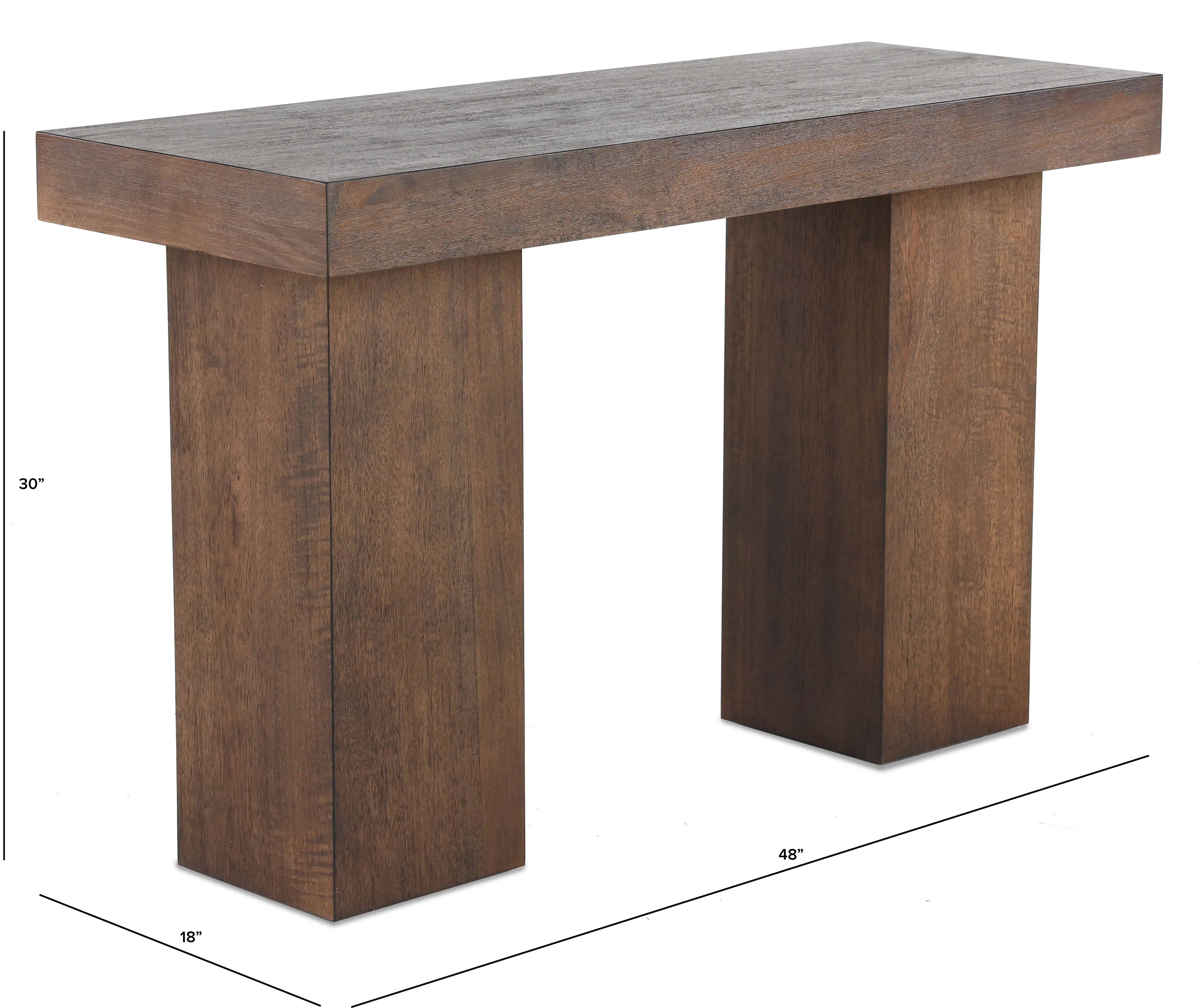Padula Mango Brown Sofa Table-3
