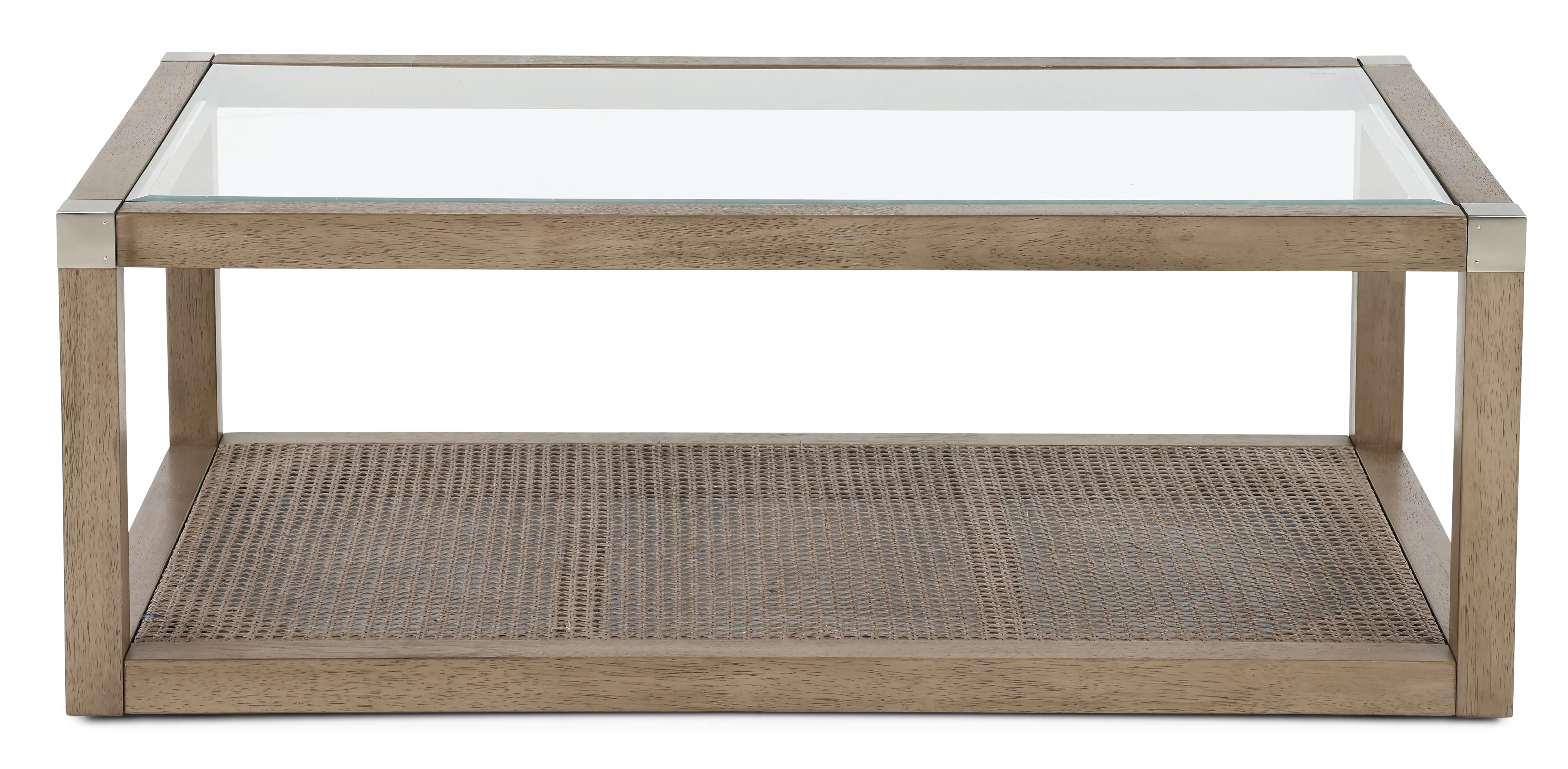 Calum Glass and Cane Coffee Table-1
