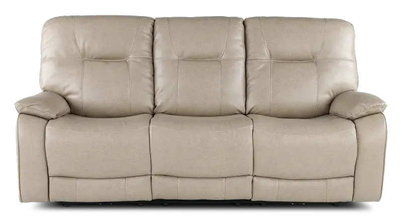 Axel Beige Power Reclining Sofa