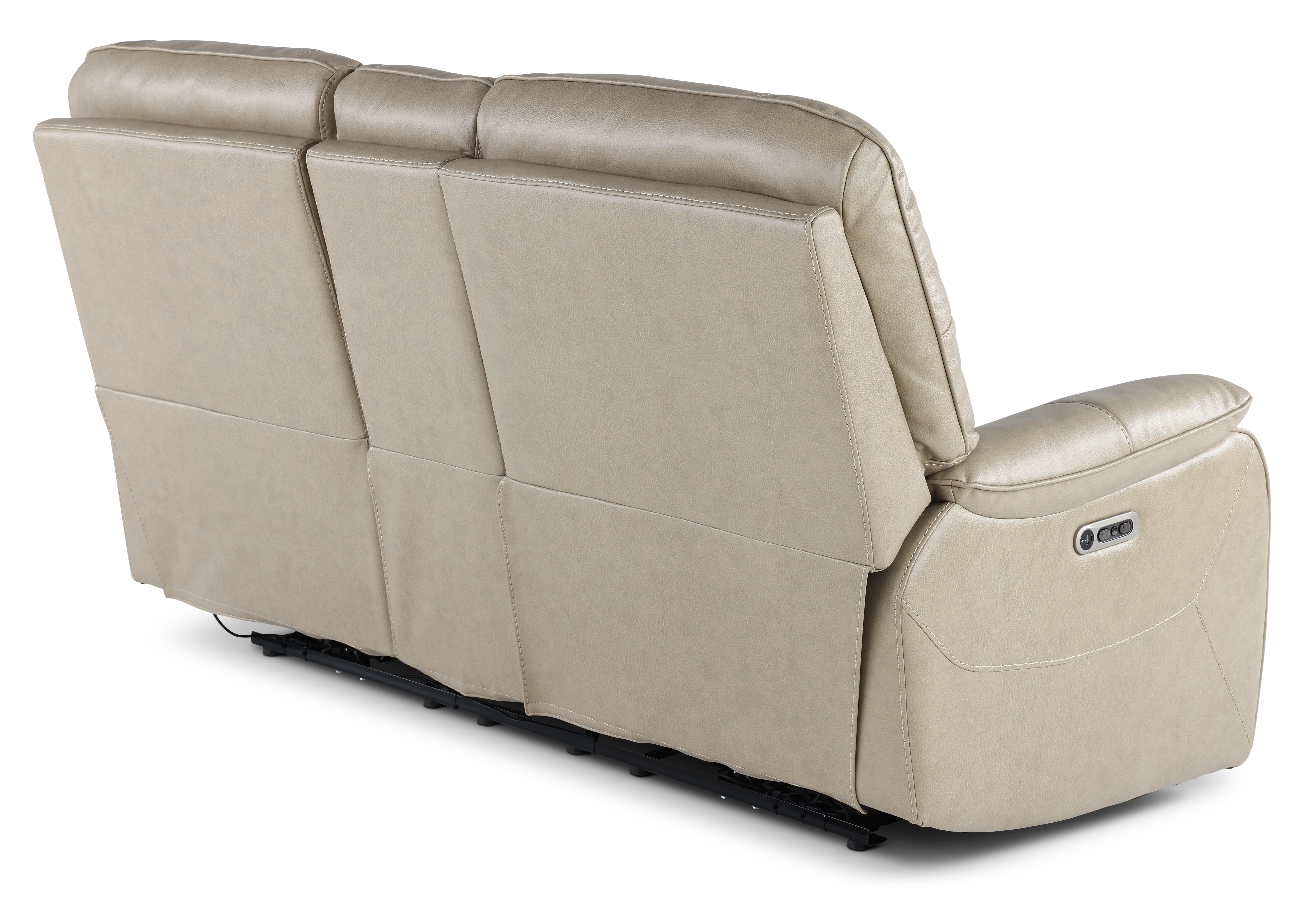 Axel Beige Power Reclining Loveseat with Console-7