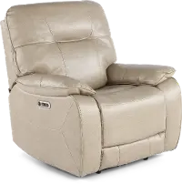 Axel Beige Power Recliner