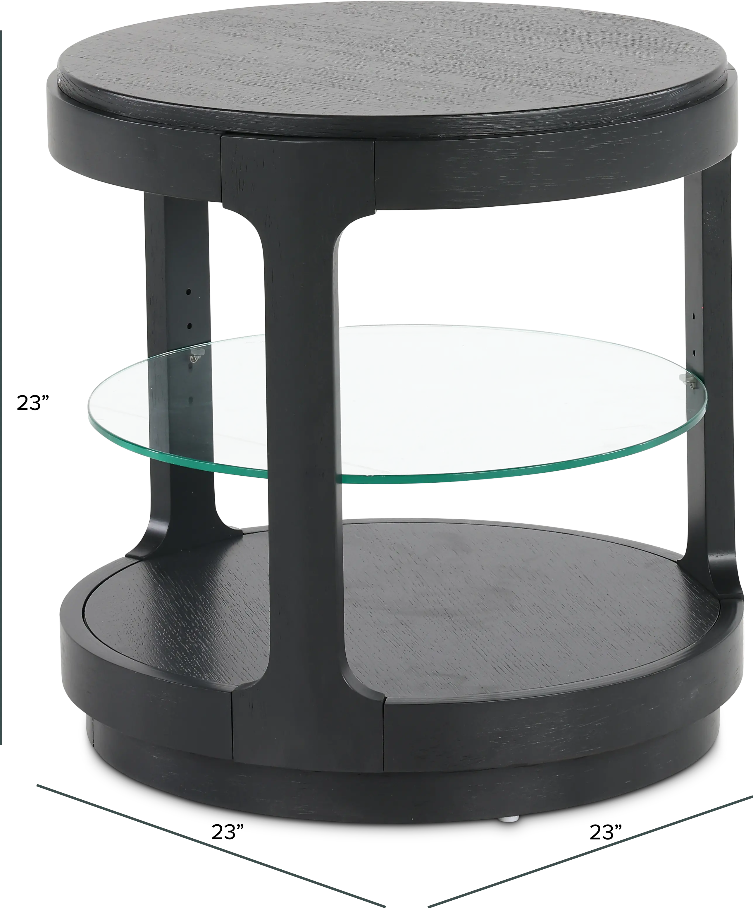 Loft Black End Table-3