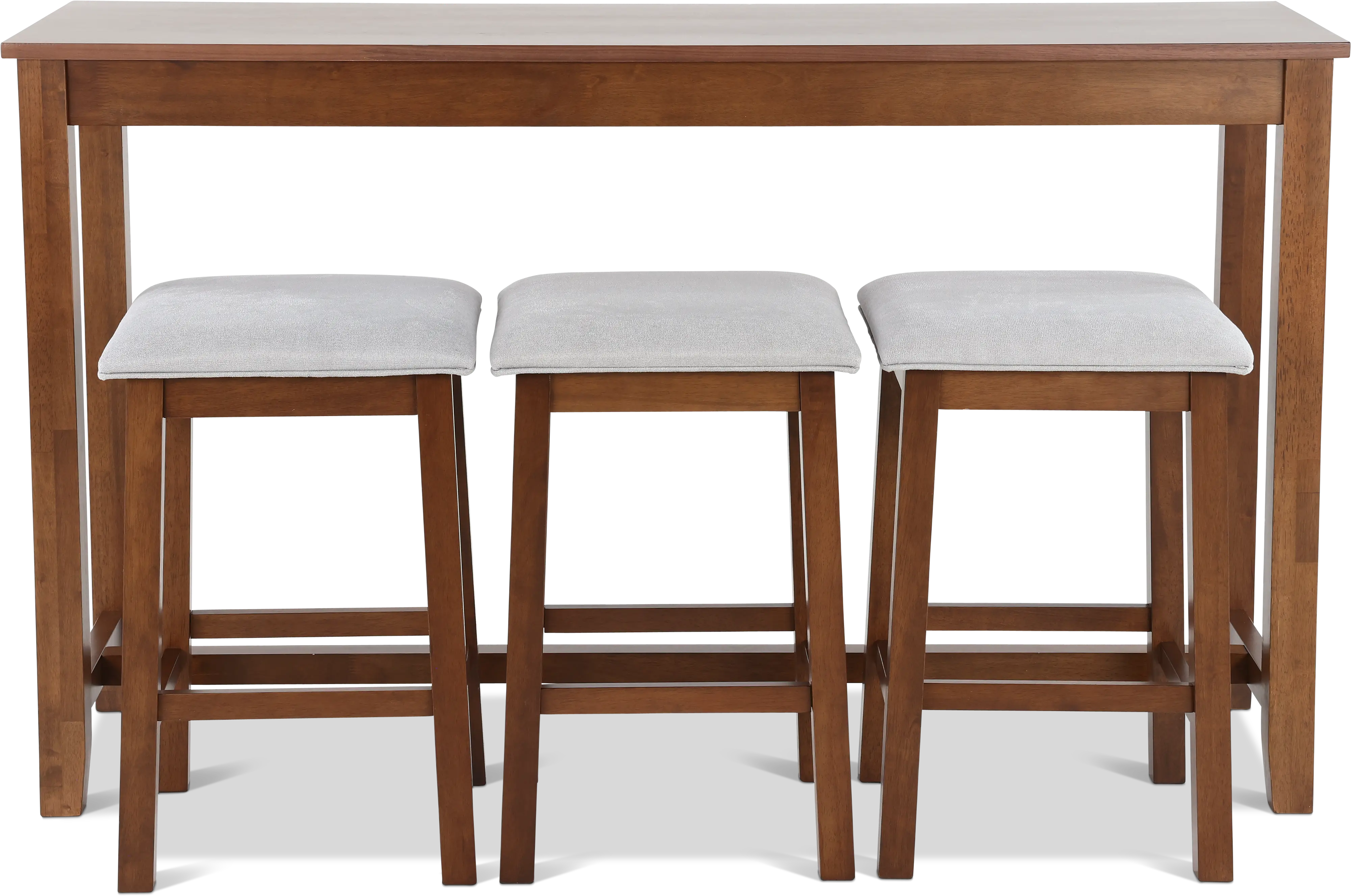 Uptown Walnut Sofa Table and Stool Set-4