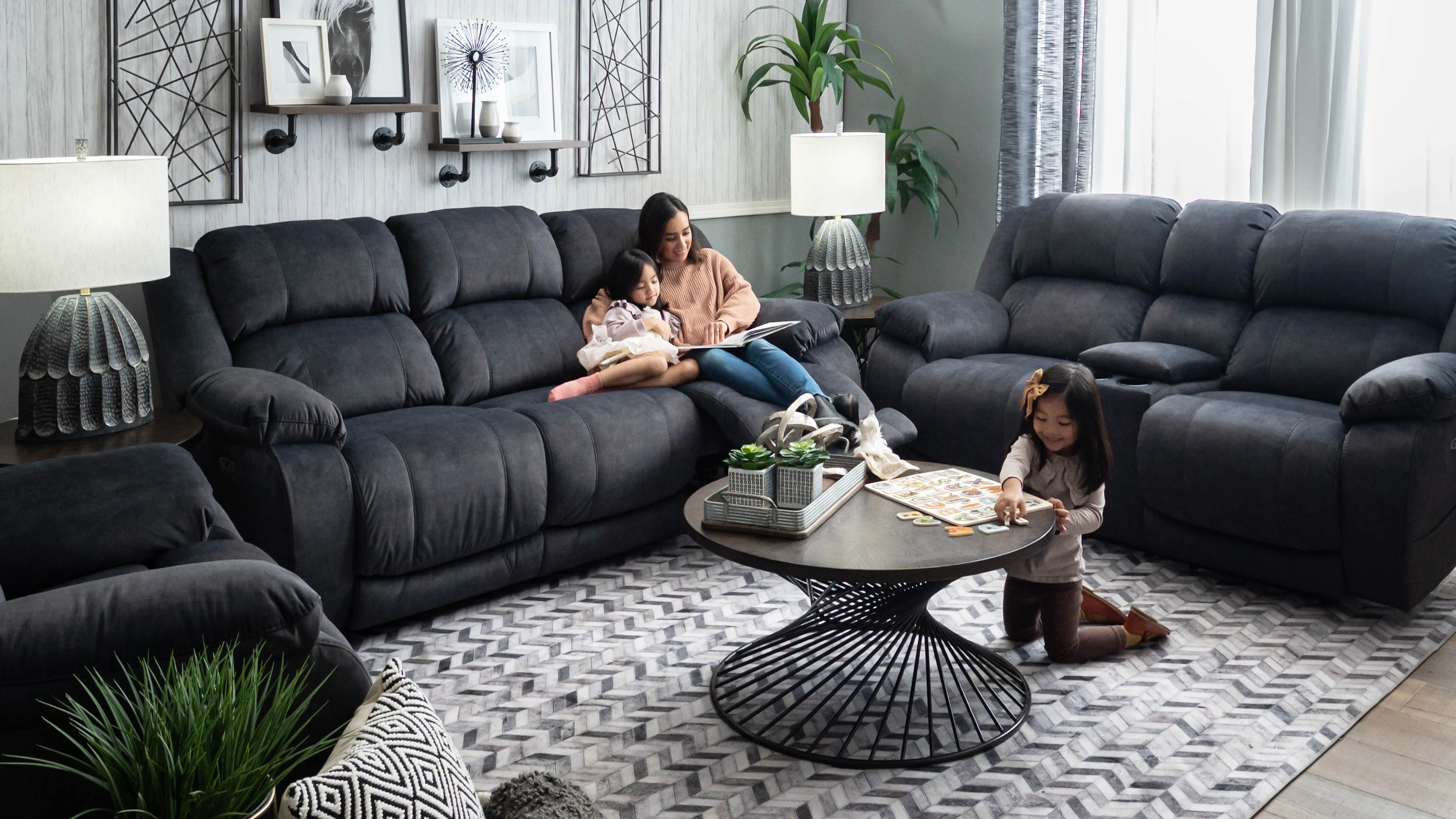 Port Arthur Gray Power Reclining Sofa-2