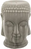 Gray Buddha Head Stool