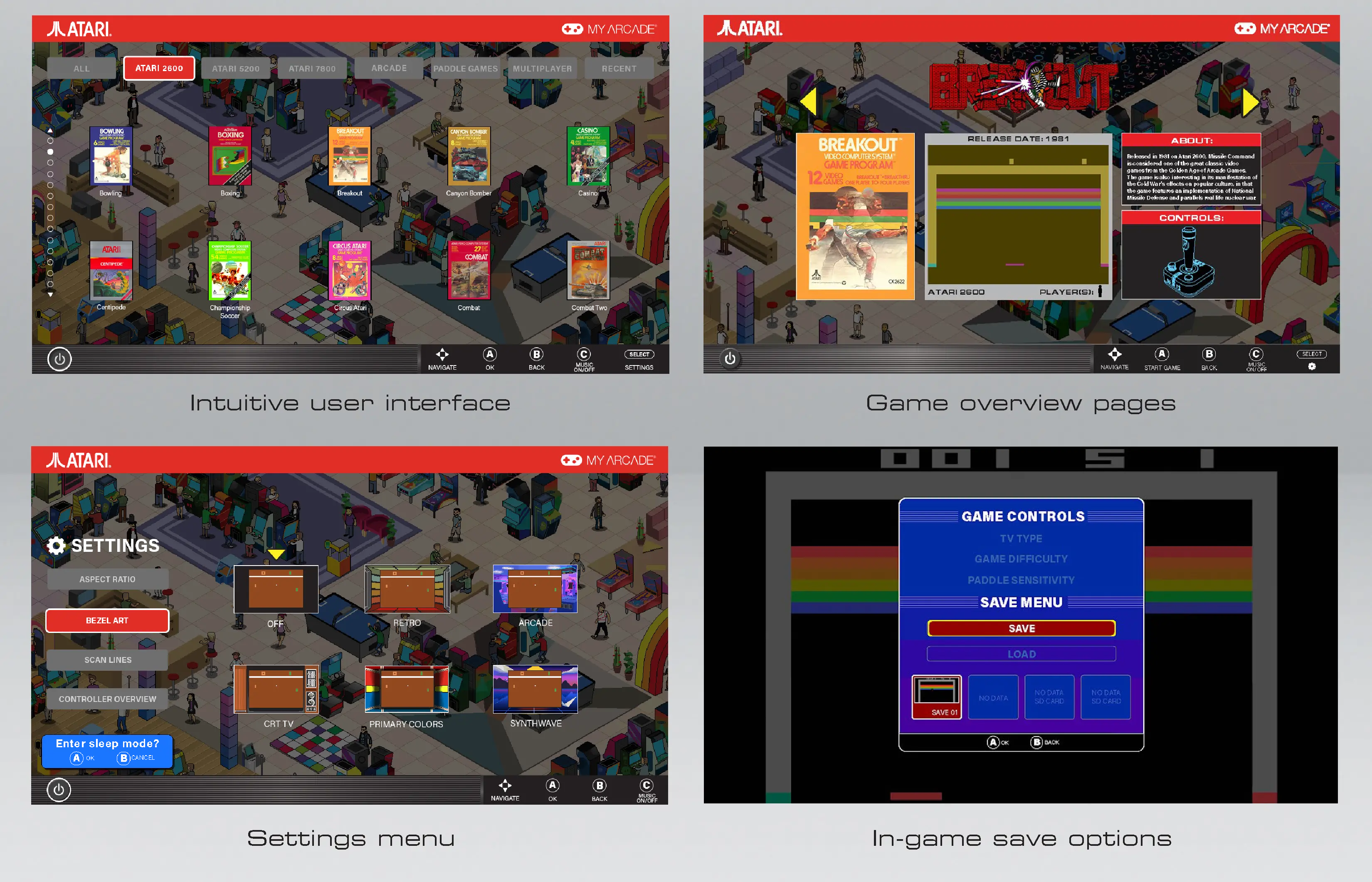 My Arcade Atari Gamestation Pro Retro Video Game System-7