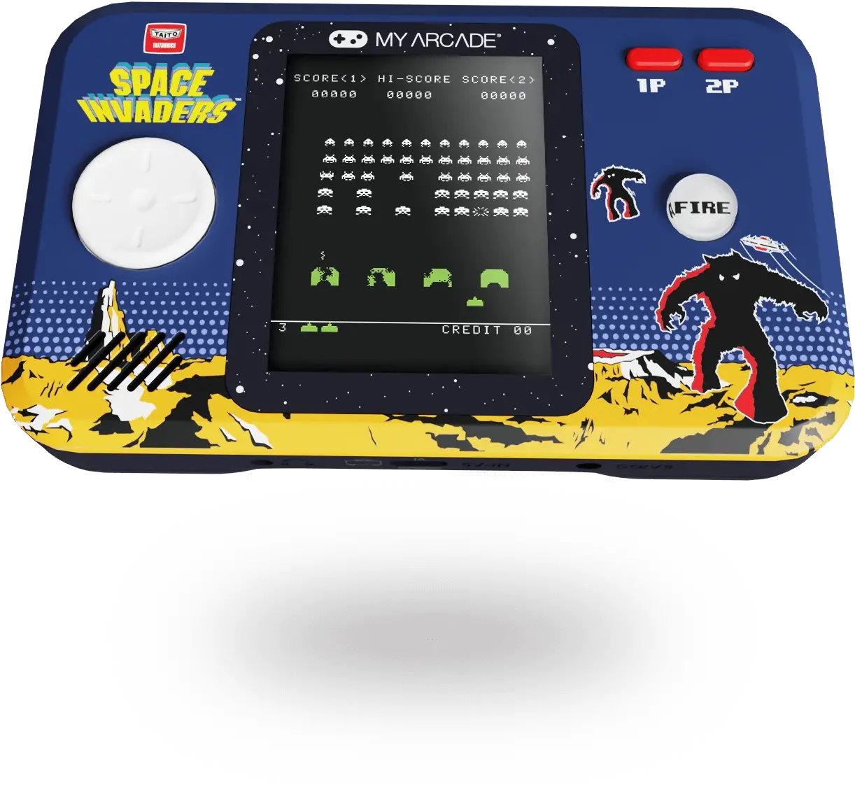 My Arcade Space Invaders Pocket Player Pro Portable Gaming System-1
