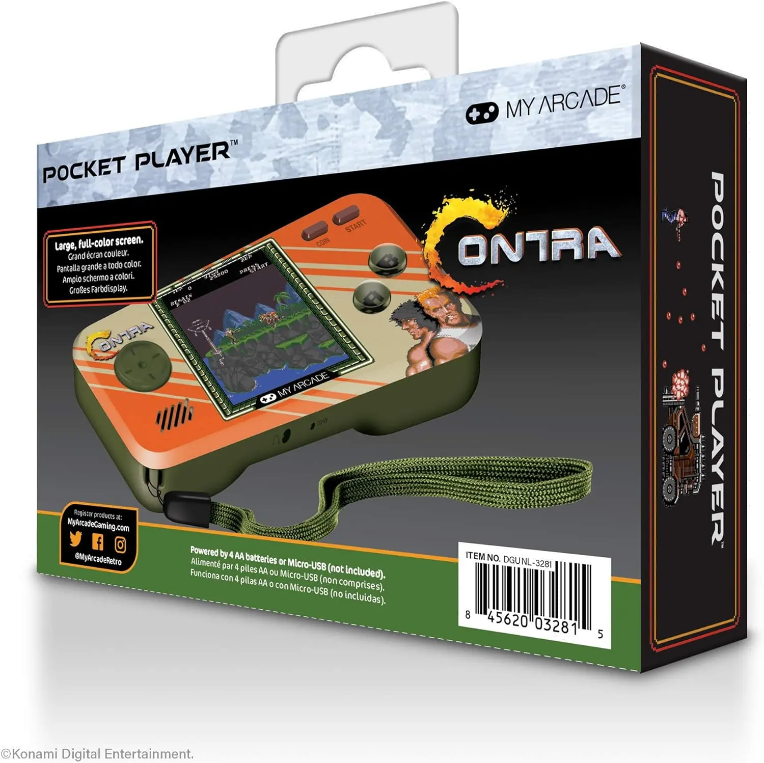 My Arcade Contra Pocket Player Portable Gaming System-2