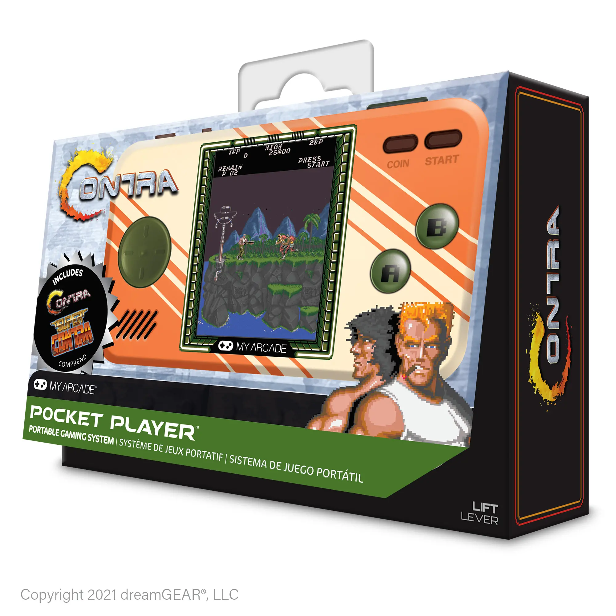 My Arcade Contra Pocket Player Portable Gaming System-4