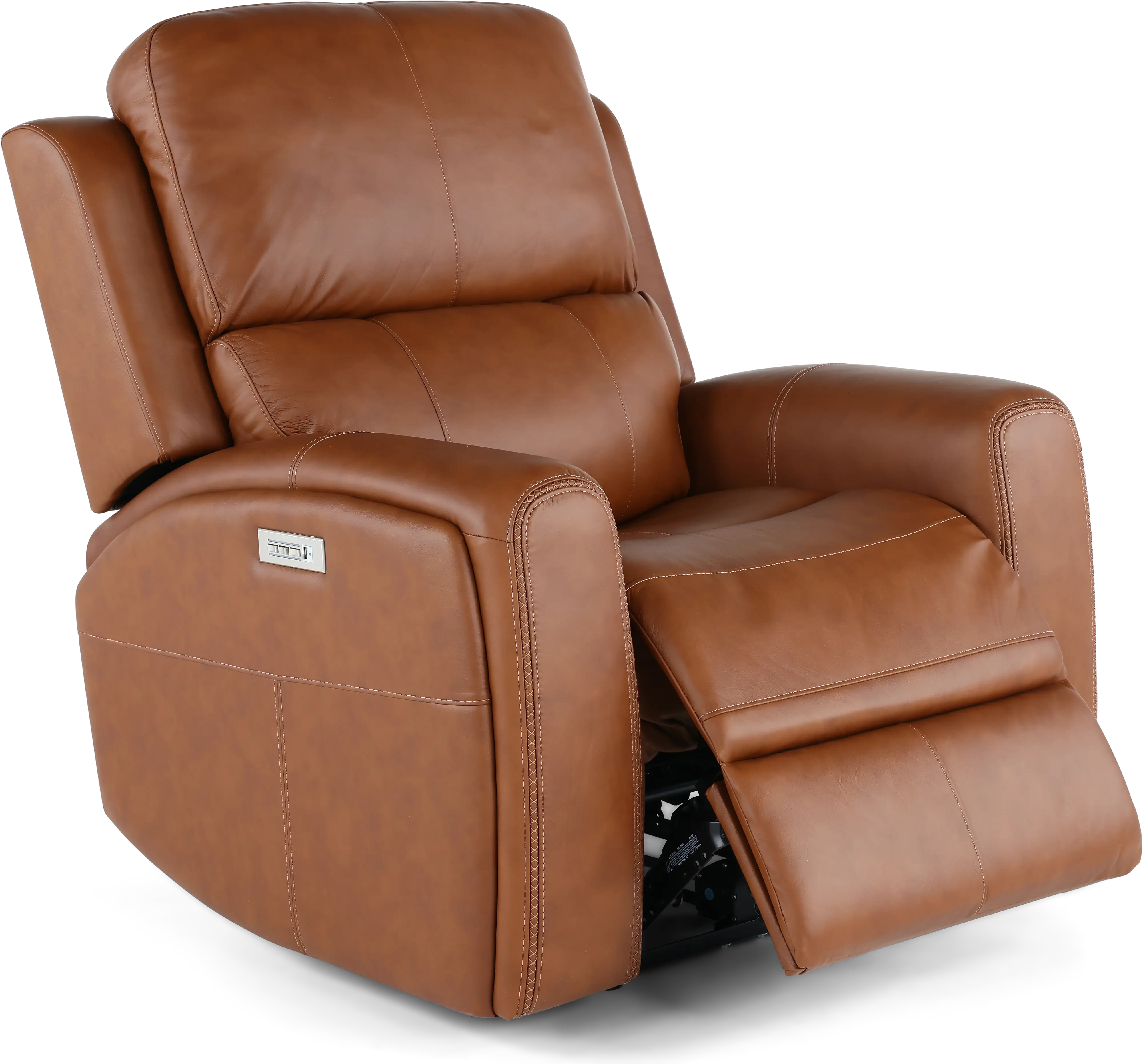 Linden Caramel Power Recliner with Power Headrest-6