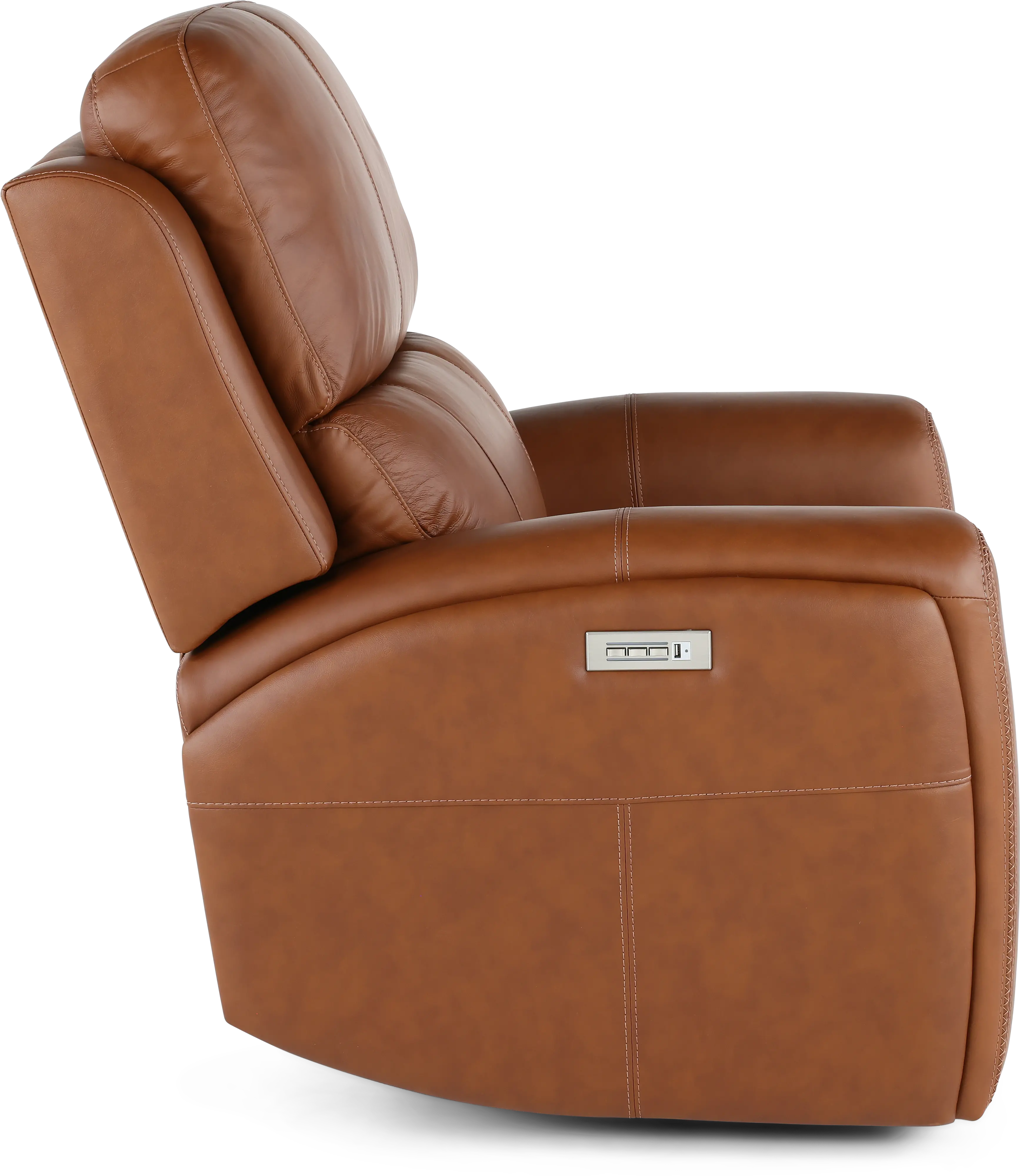 Linden Caramel Power Recliner with Power Headrest-7