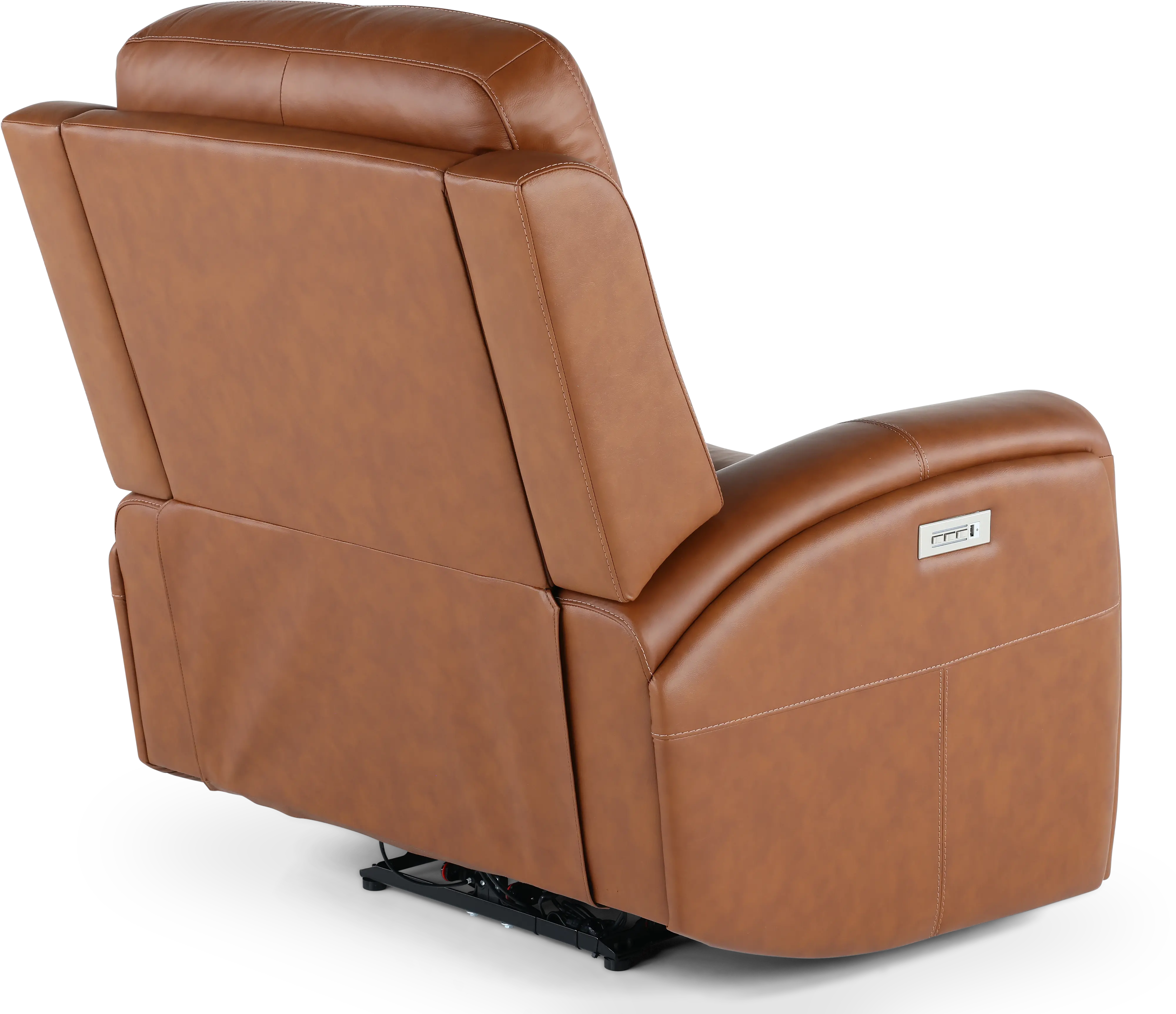 Linden Caramel Power Recliner with Power Headrest-8