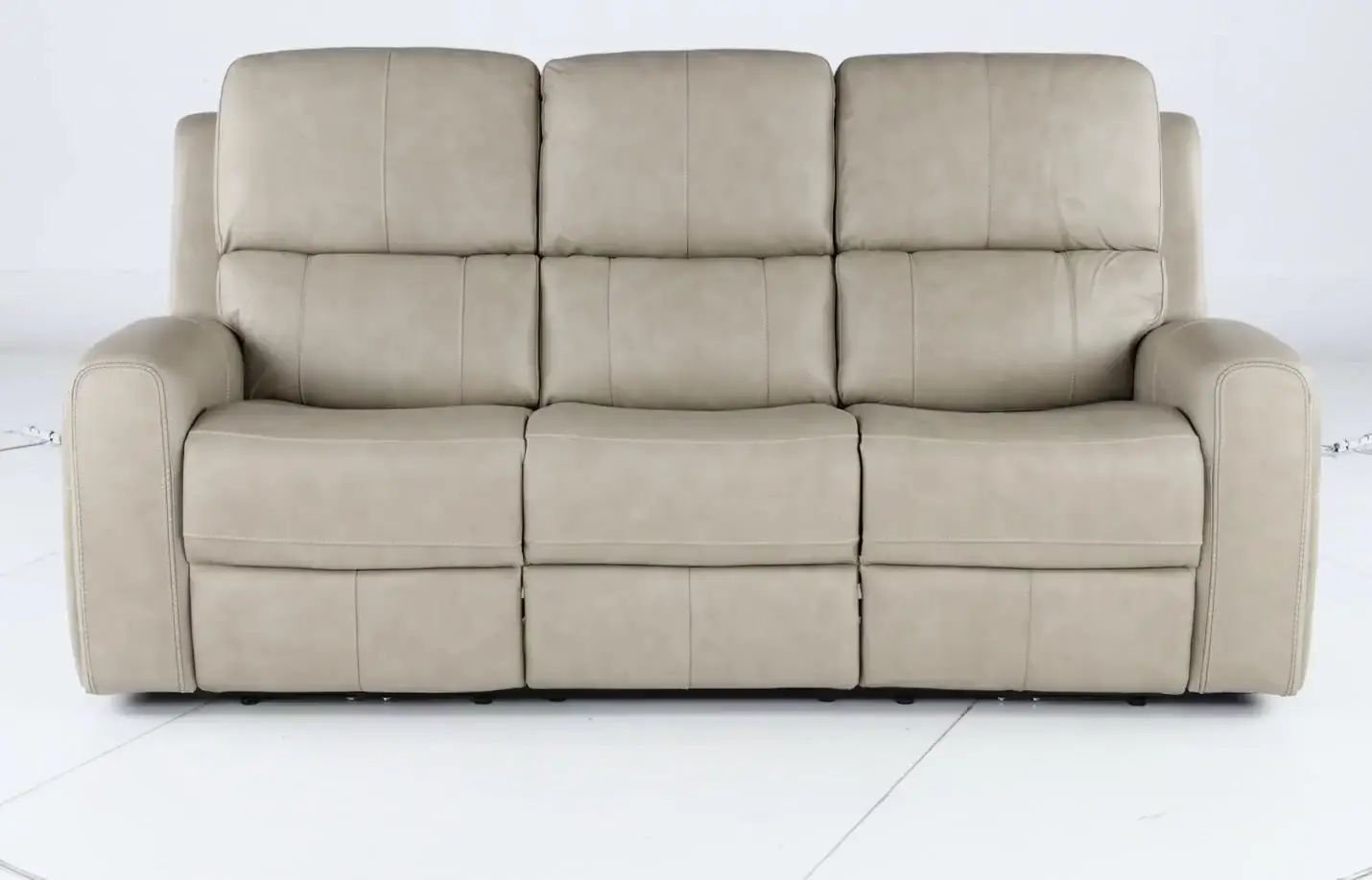 Linden Beige Power Reclining Sofa with Power Headrests-5
