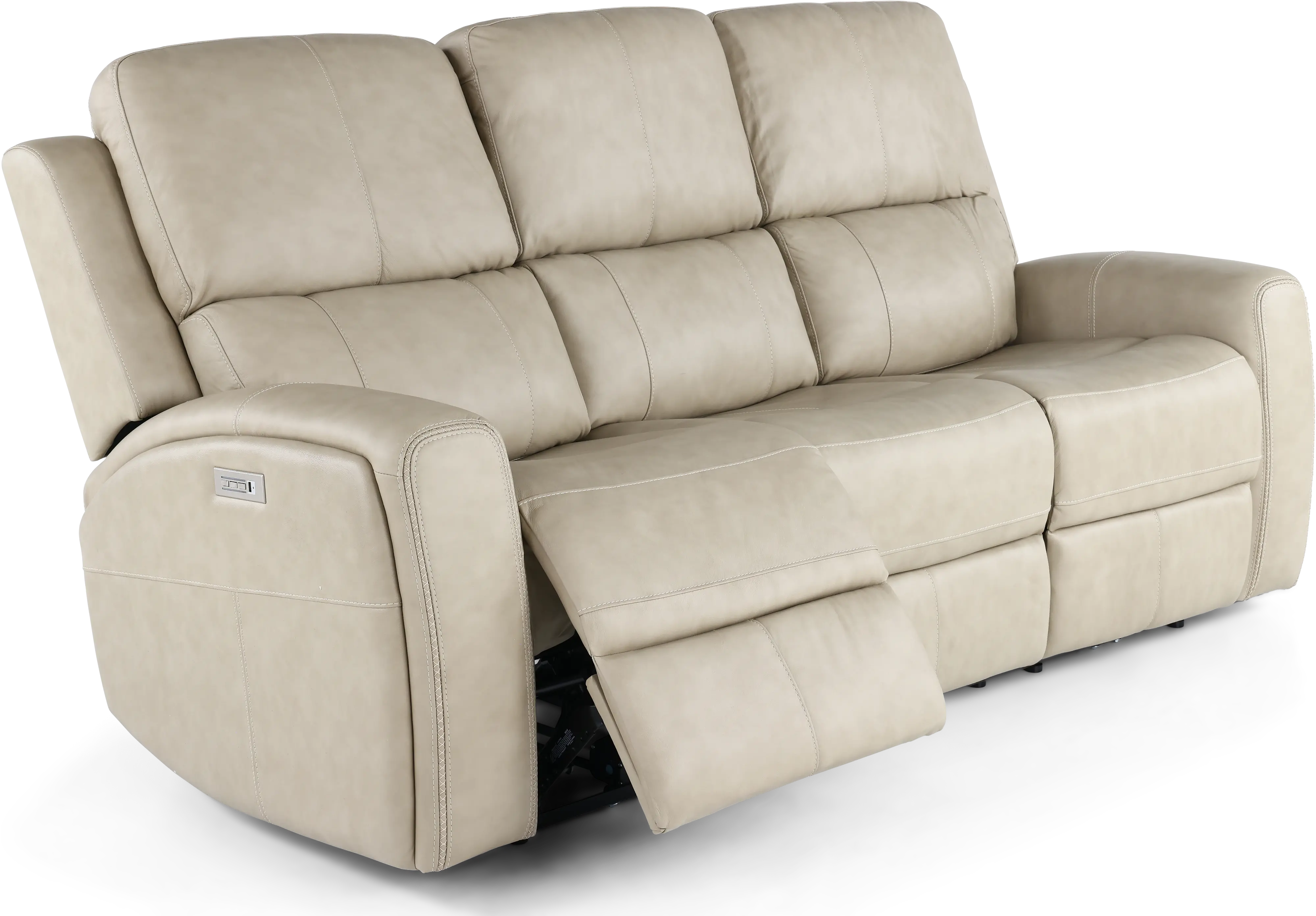 Linden Beige Power Reclining Sofa with Power Headrests-6
