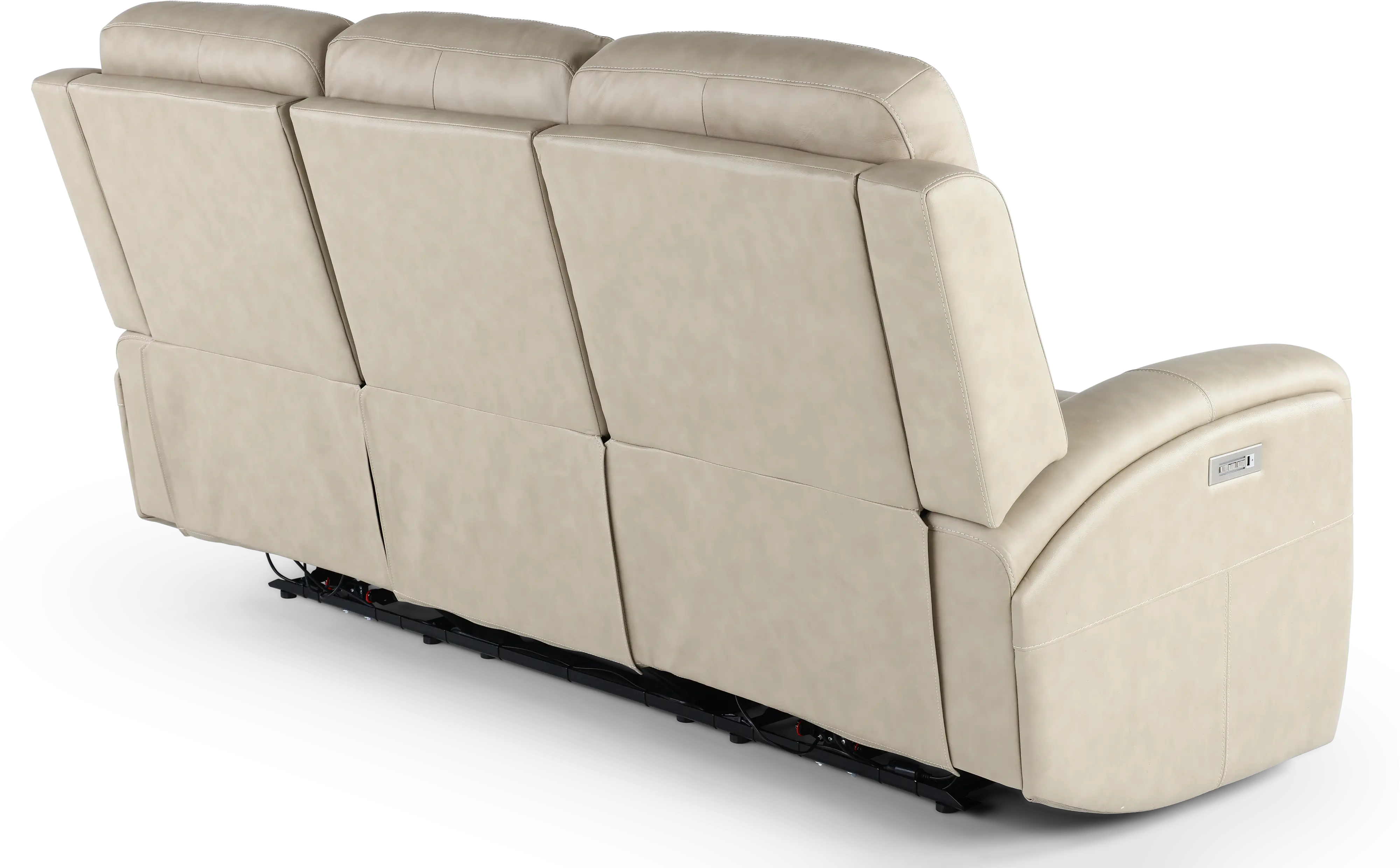 Linden Beige Power Reclining Sofa with Power Headrests-7