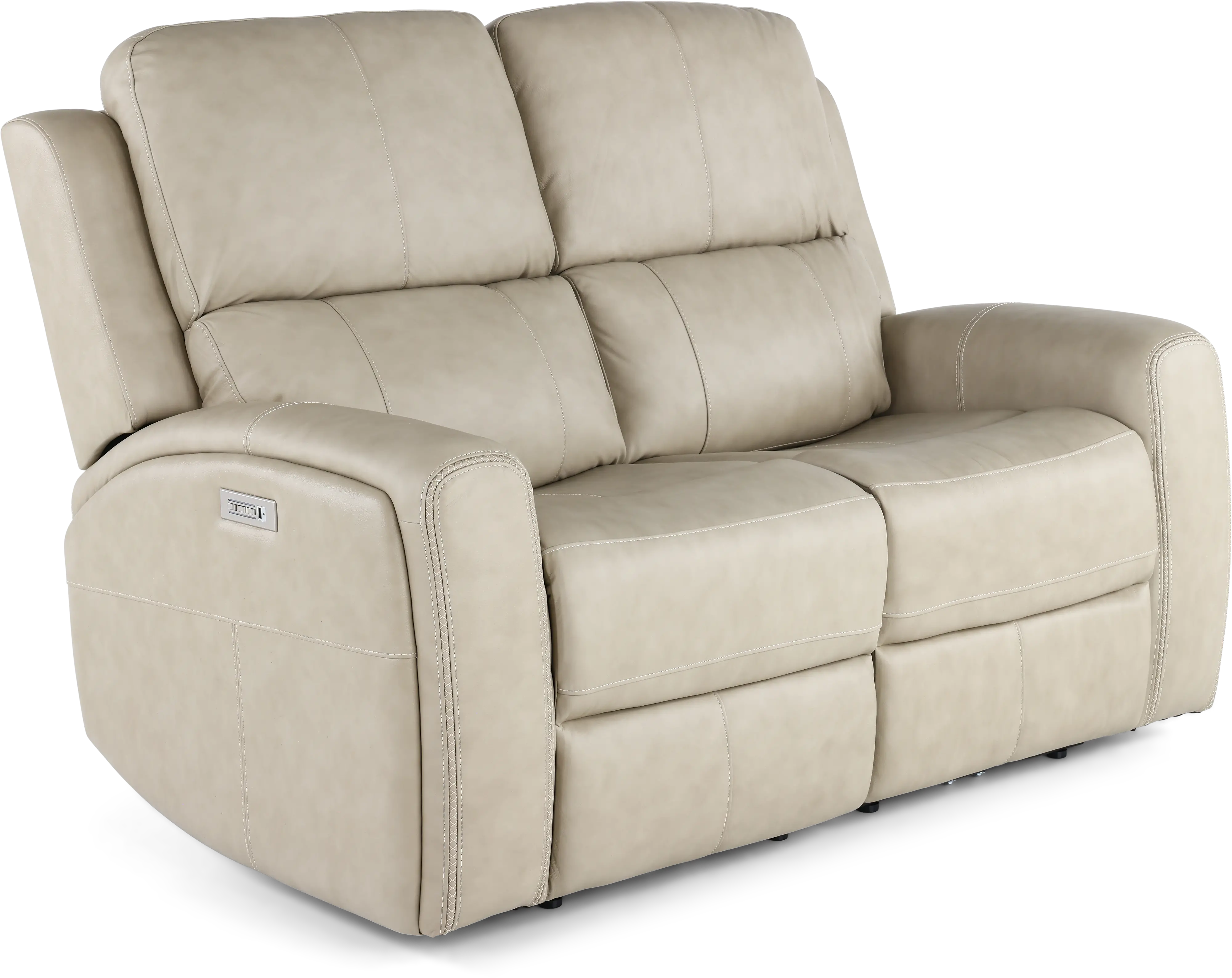 Linden Beige Power Reclining Loveseat-4