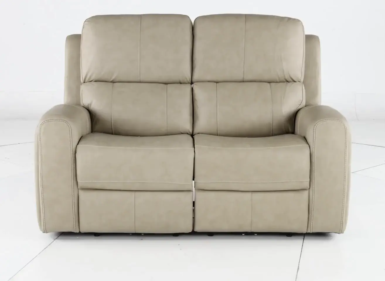 Linden Beige Power Reclining Loveseat-5
