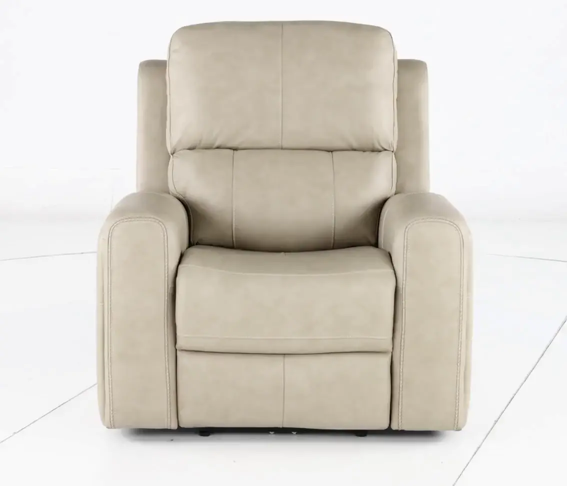 Linden Beige Power Recliner with Power Headrest-5