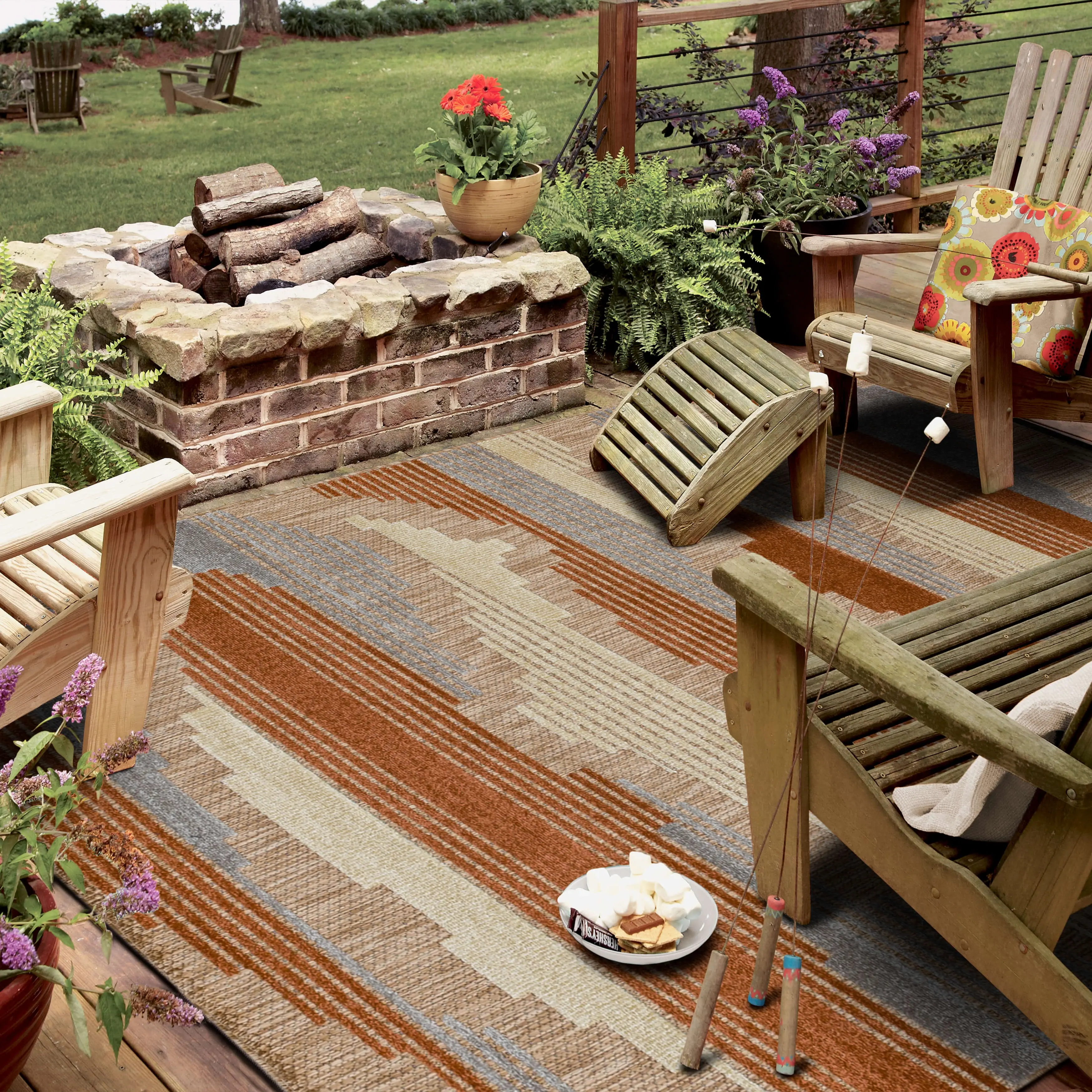1265416/CABANA-6X Cabana 9 x 12 Fernandina Multicolor Indoor-Outdoor Patio Rug-3