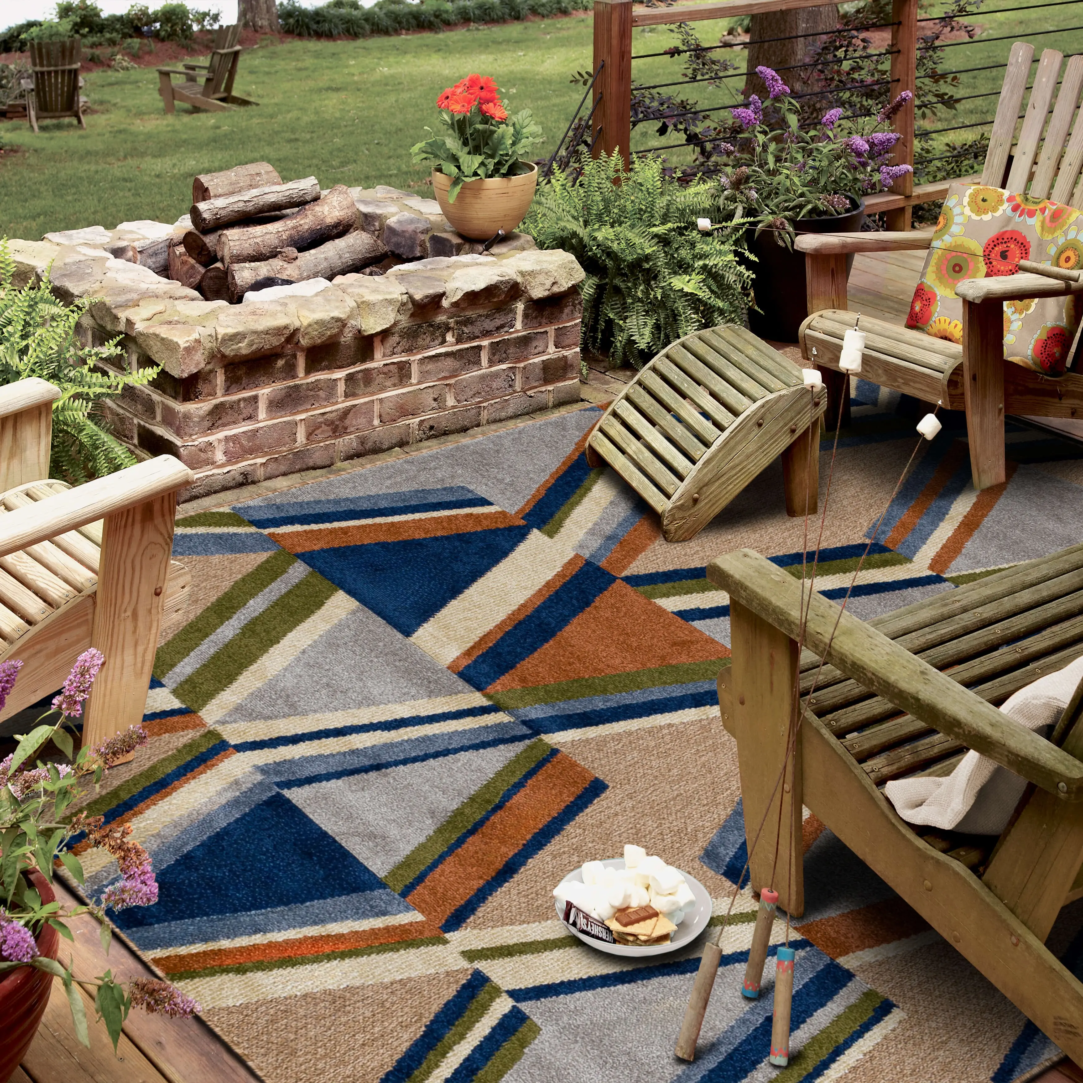 268416/CABANA-9X Cabana 6 x 9 Abstract Beach Multicolor Indoor-Outdoor Patio Rug-3