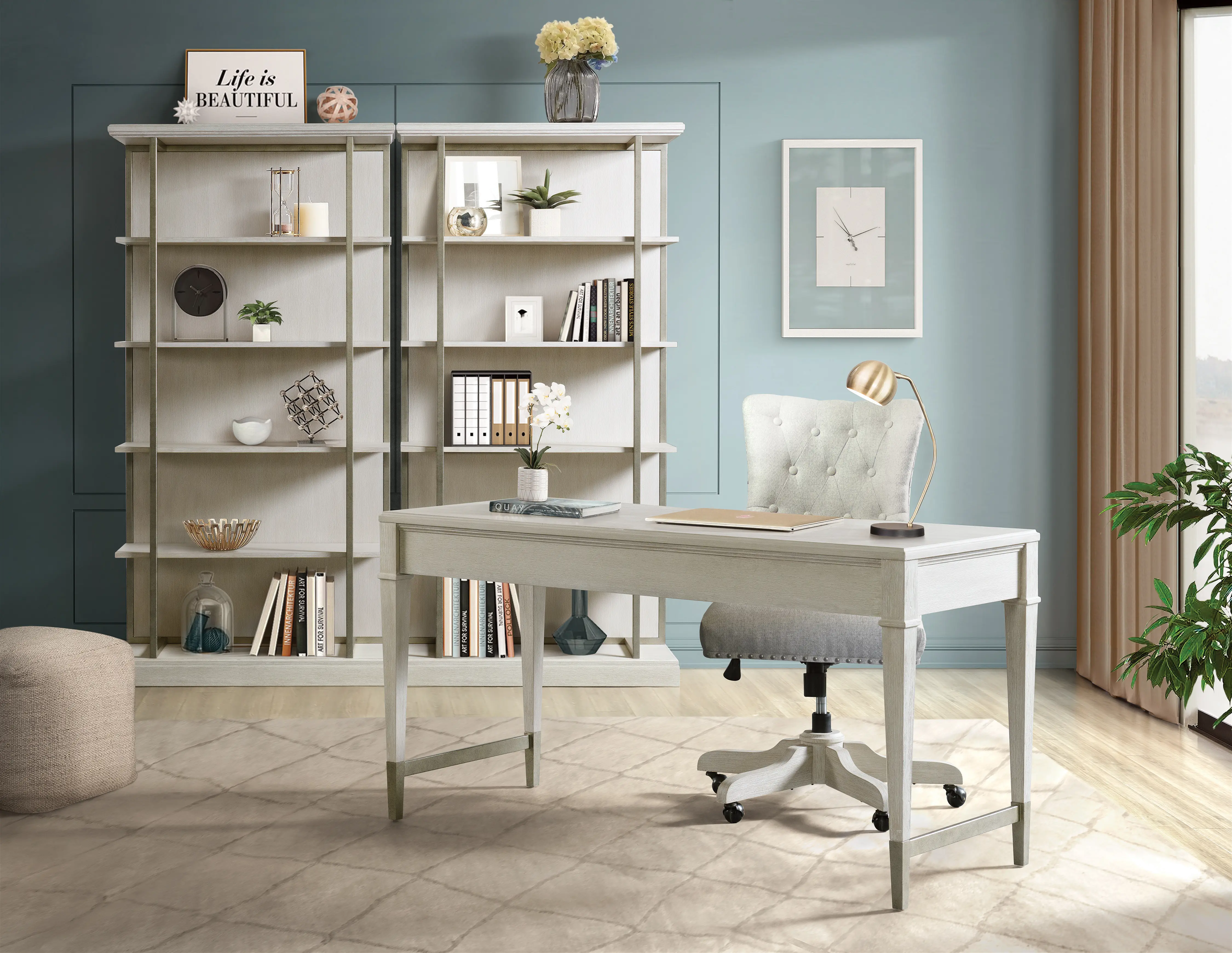 Maise Champagne Bookcase-5