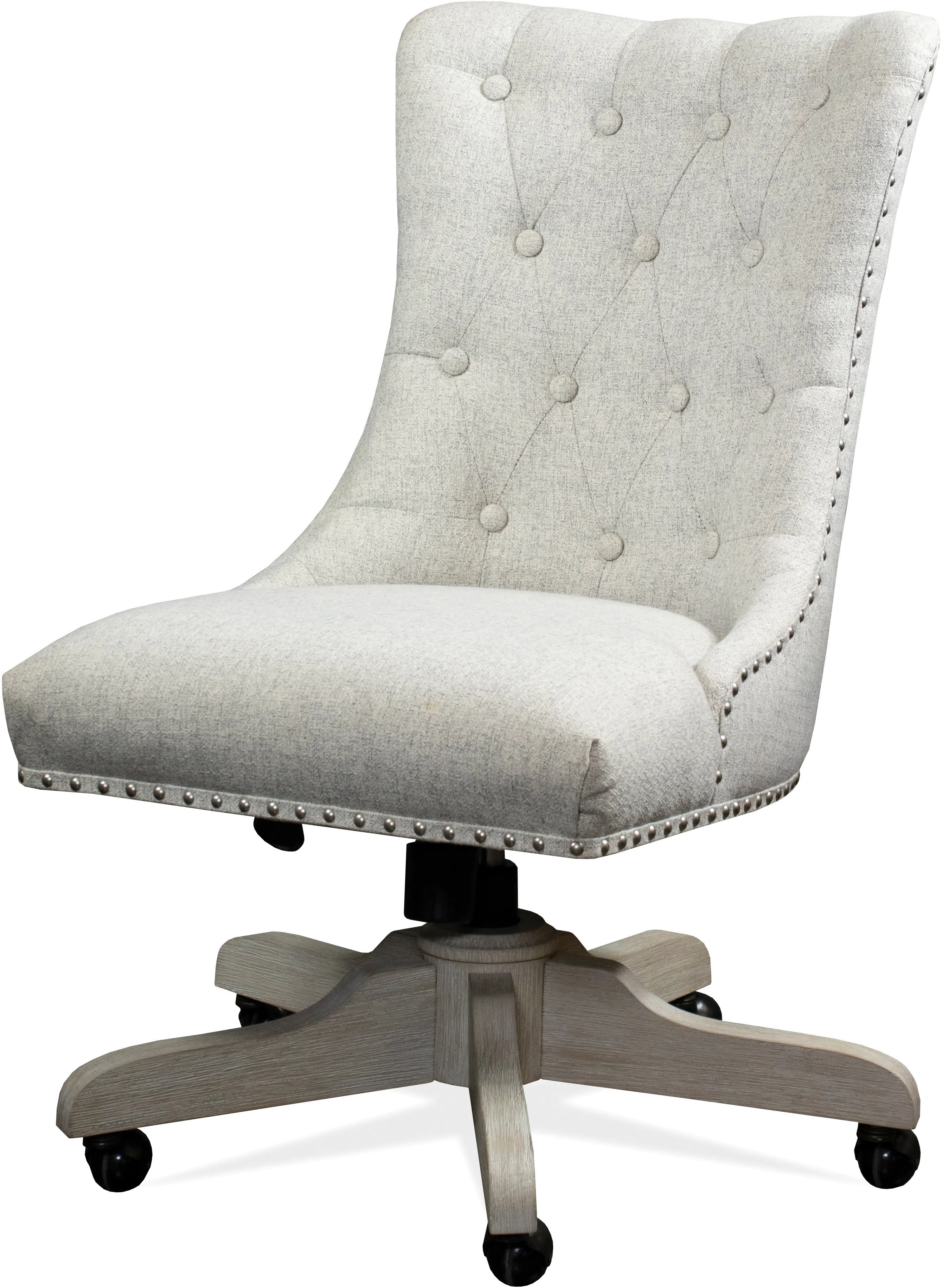 Maise Off White Desk Chair-2