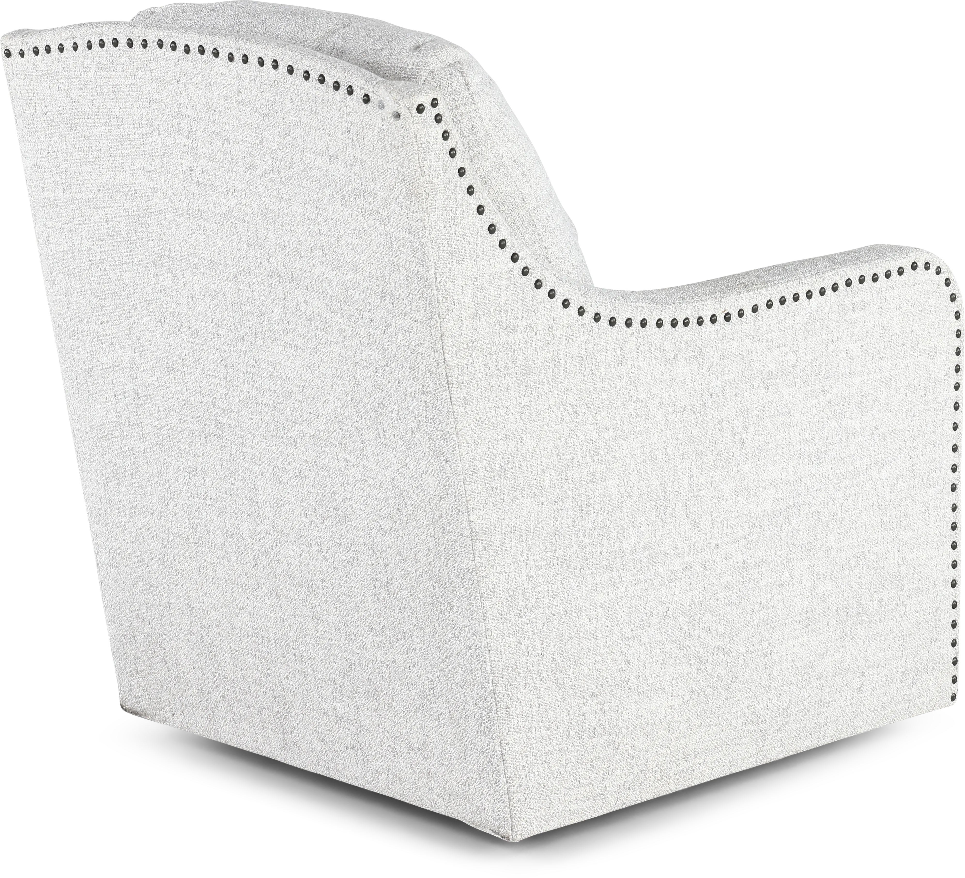 Anna Gray and White Swivel Accent Chair-7