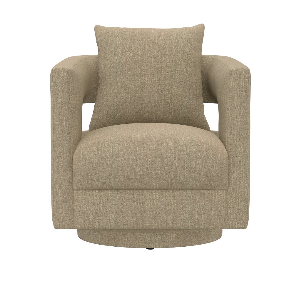Jude Tan Swivel Accent Chair