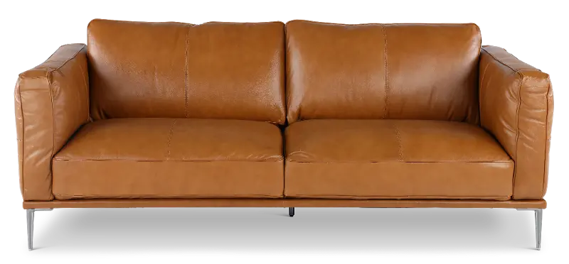 Oasis Tan Leather Sofa