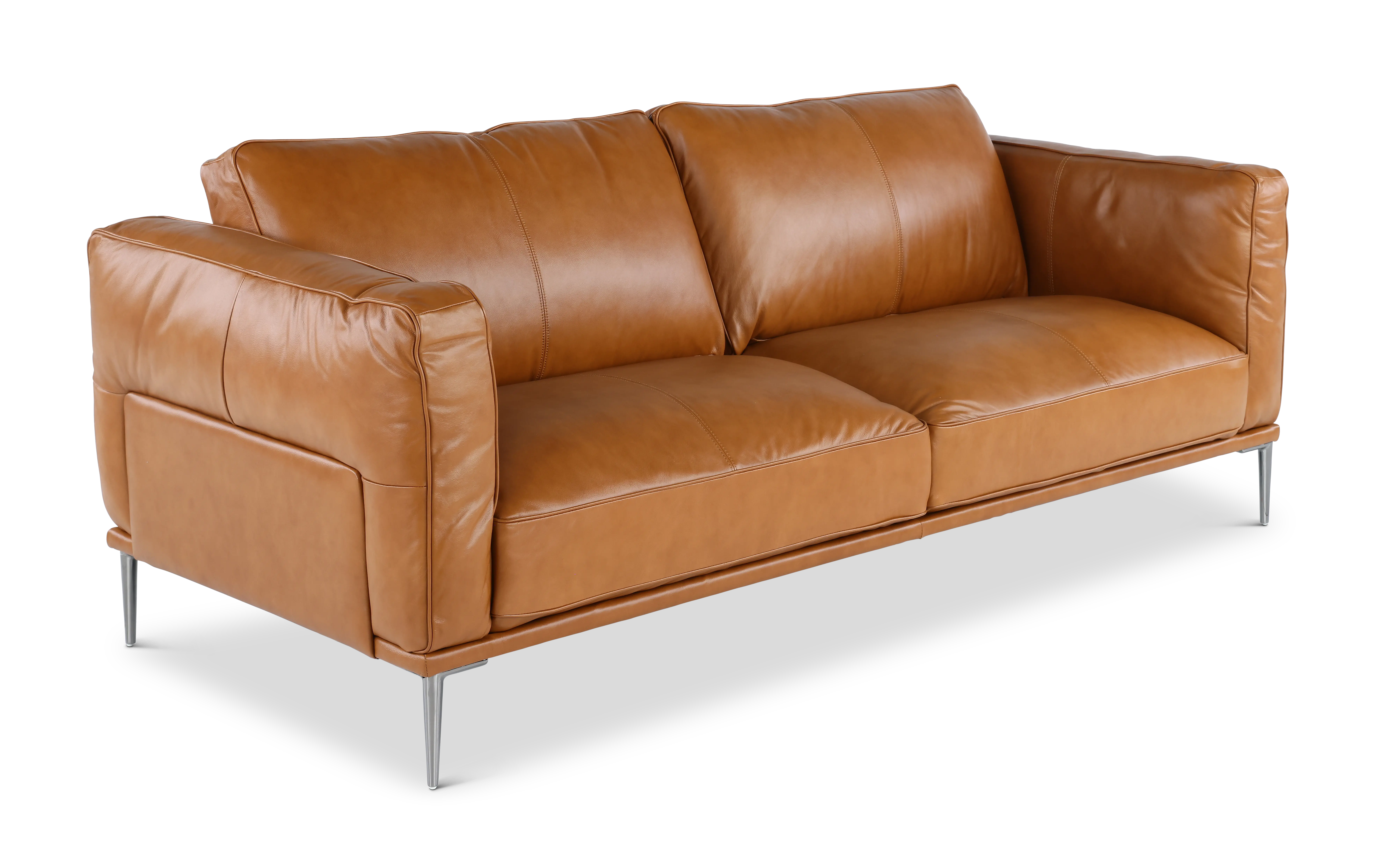 Oasis Tan Leather Sofa-4