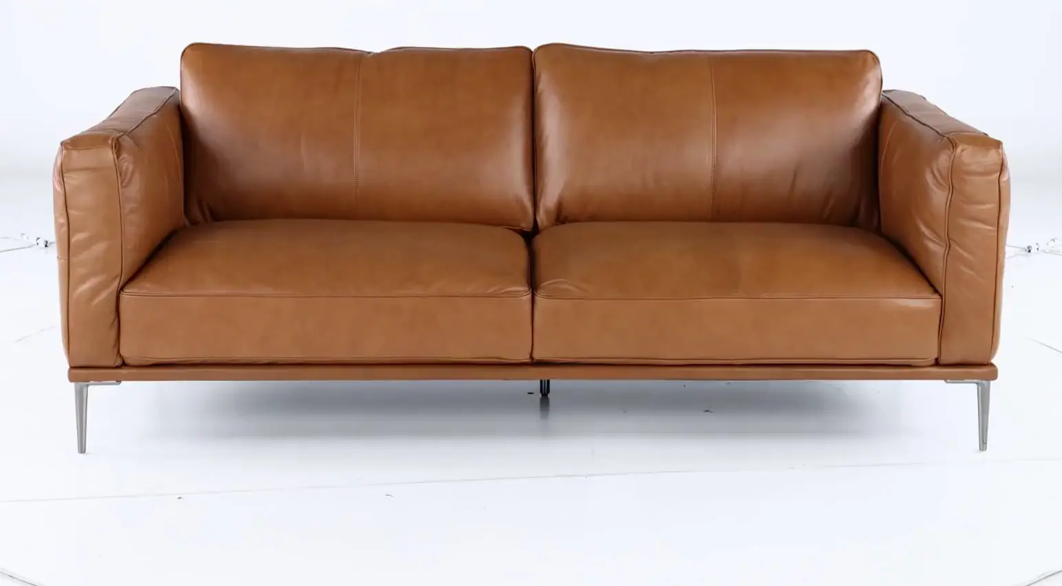 Oasis Tan Leather Sofa-5
