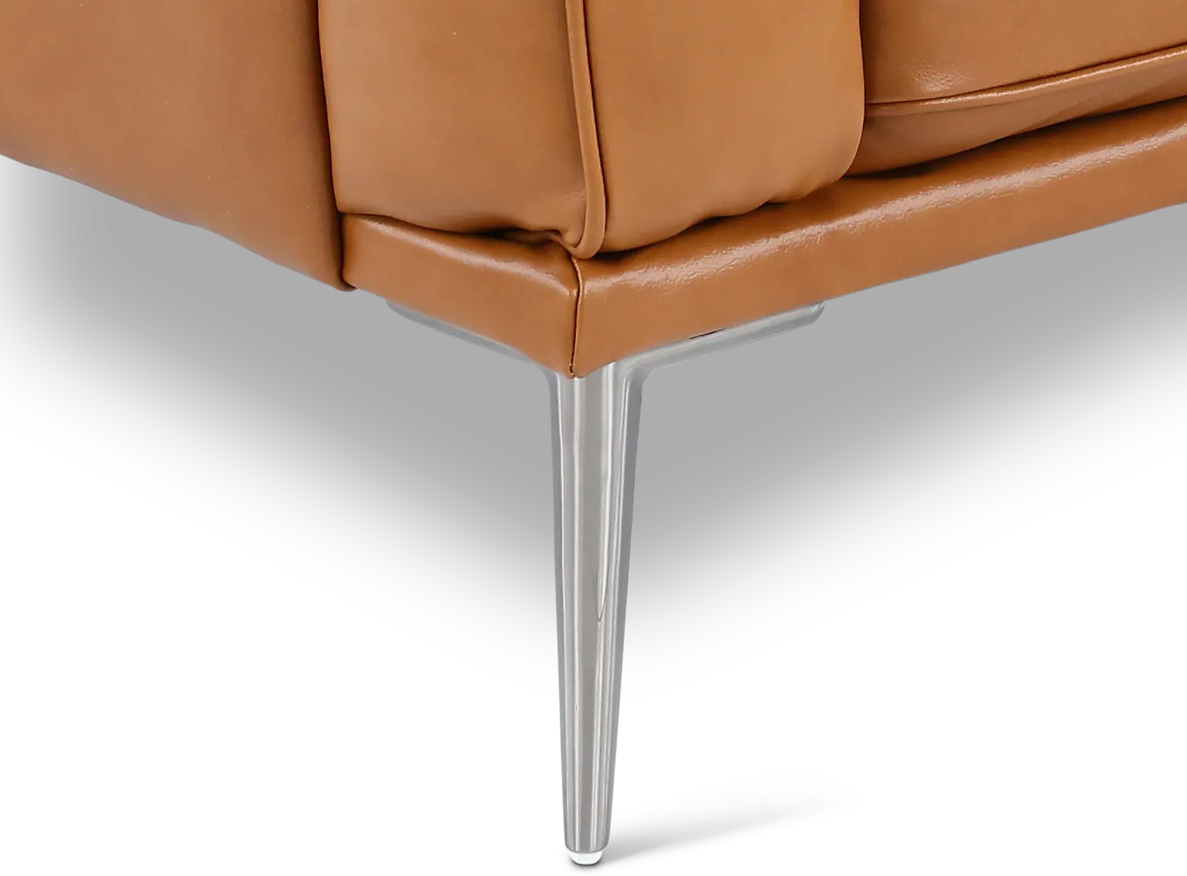 Oasis Tan Leather Loveseat-3