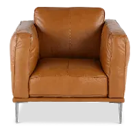 Oasis Tan Leather Chair