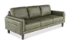 Guernsey Evergreen Leather Sofa