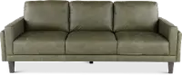 Guernsey Green Leather Sofa