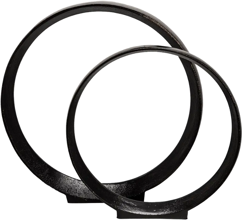 Ember Black Large Decorative Ring