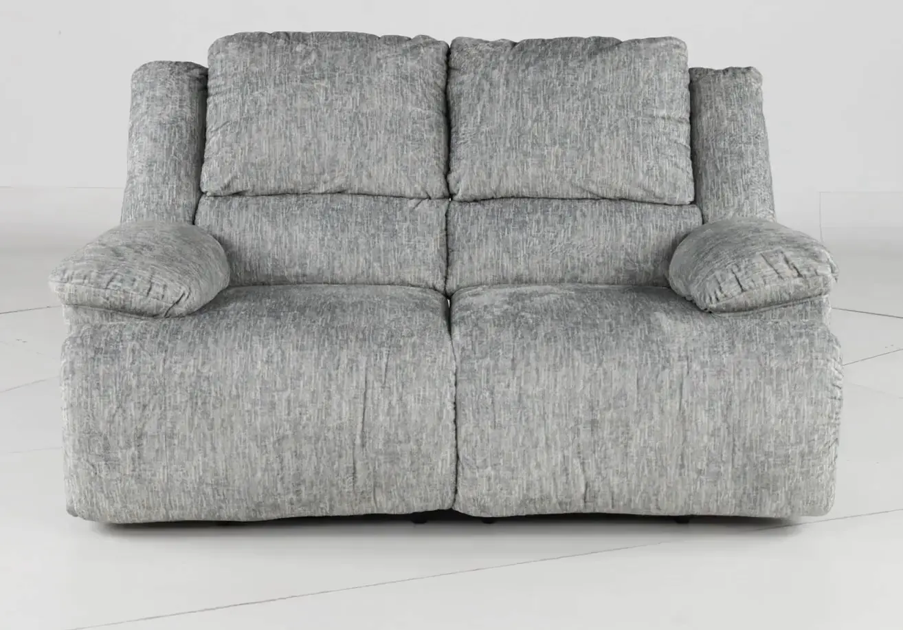 Mcclelland Gray Oversized Manual Reclining Loveseat-4