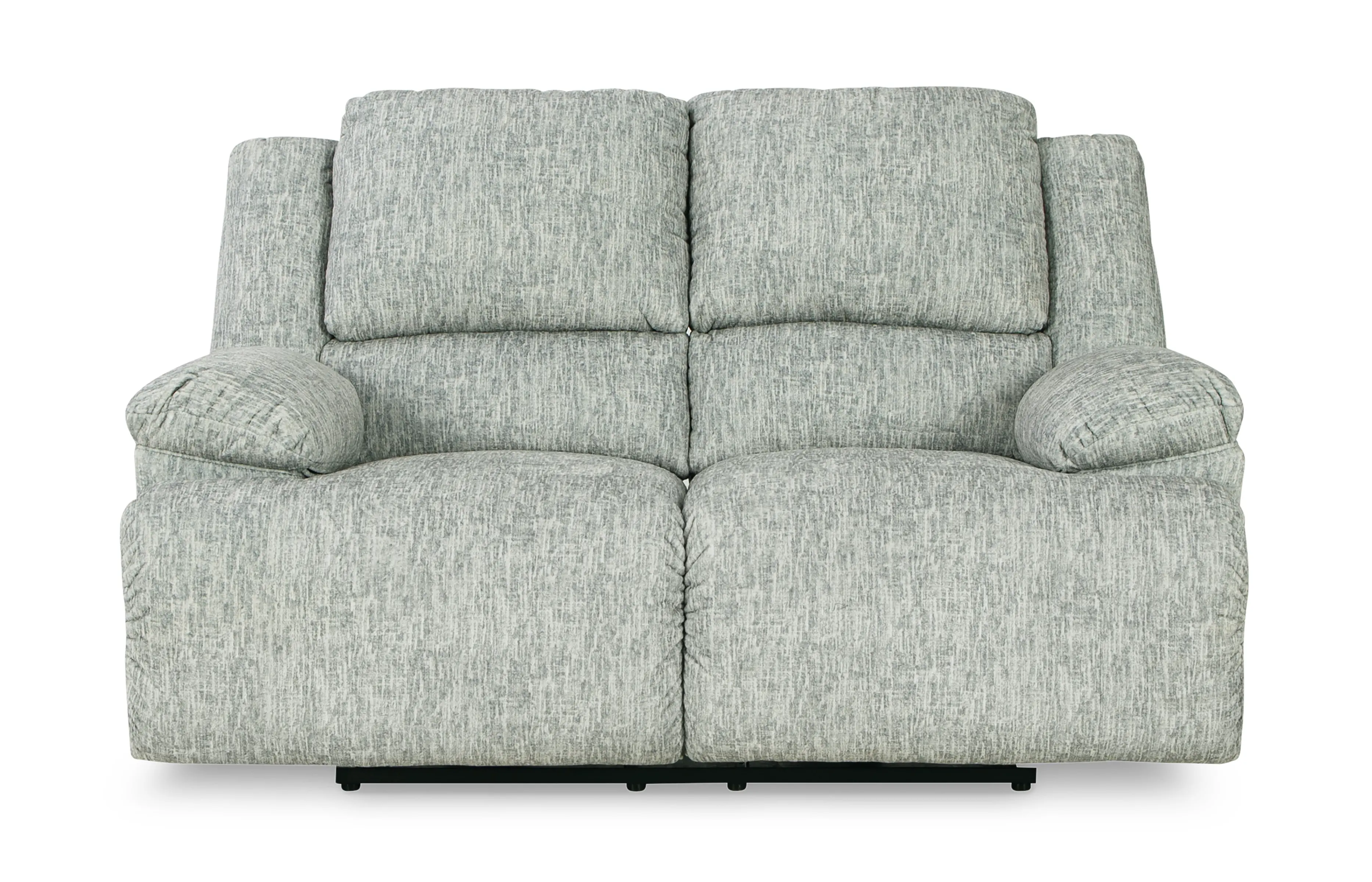 Mcclelland Gray Oversized Manual Reclining Loveseat-1