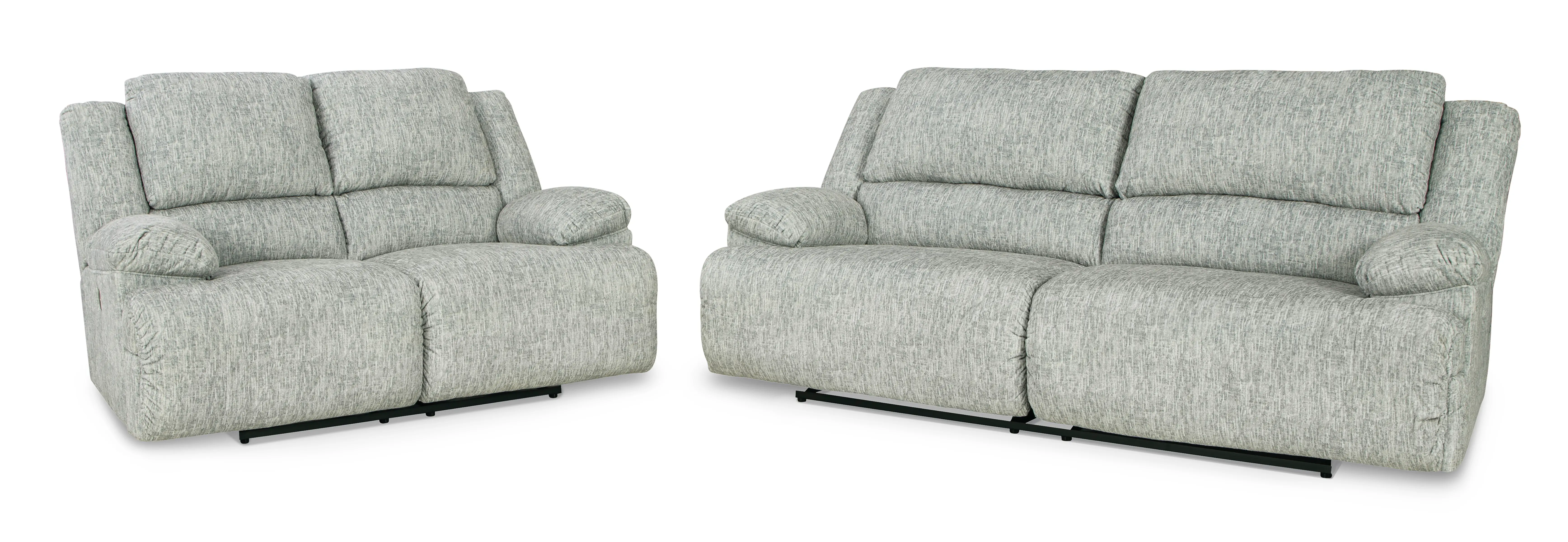 Mcclelland Gray Oversized Manual Reclining Loveseat-8