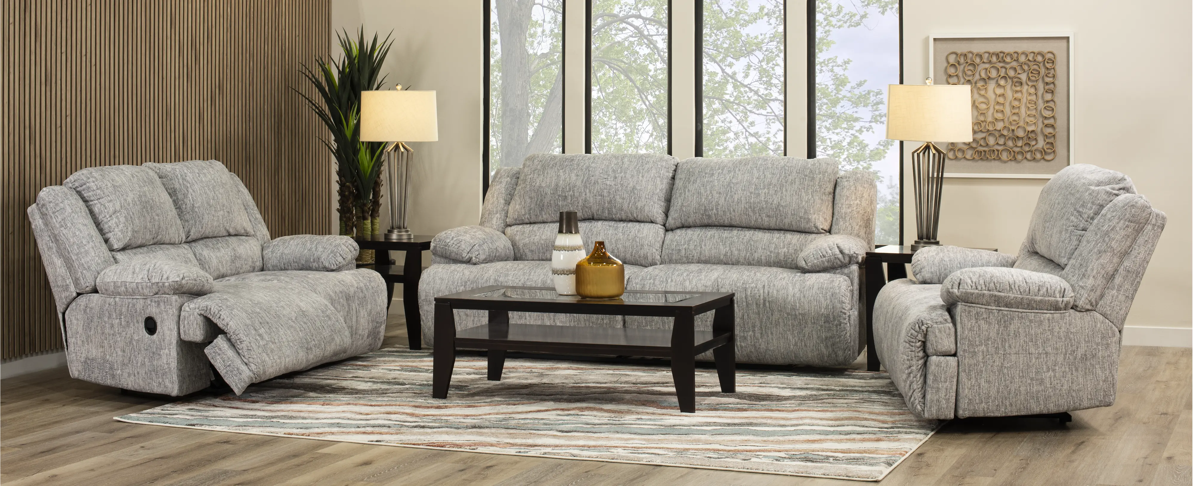 Mcclelland Gray Oversized Manual Recliner-5
