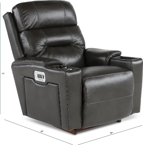 レッスル La-Z-Boy® Brooks Midnight Manual Rocking Recliner | Liddiard