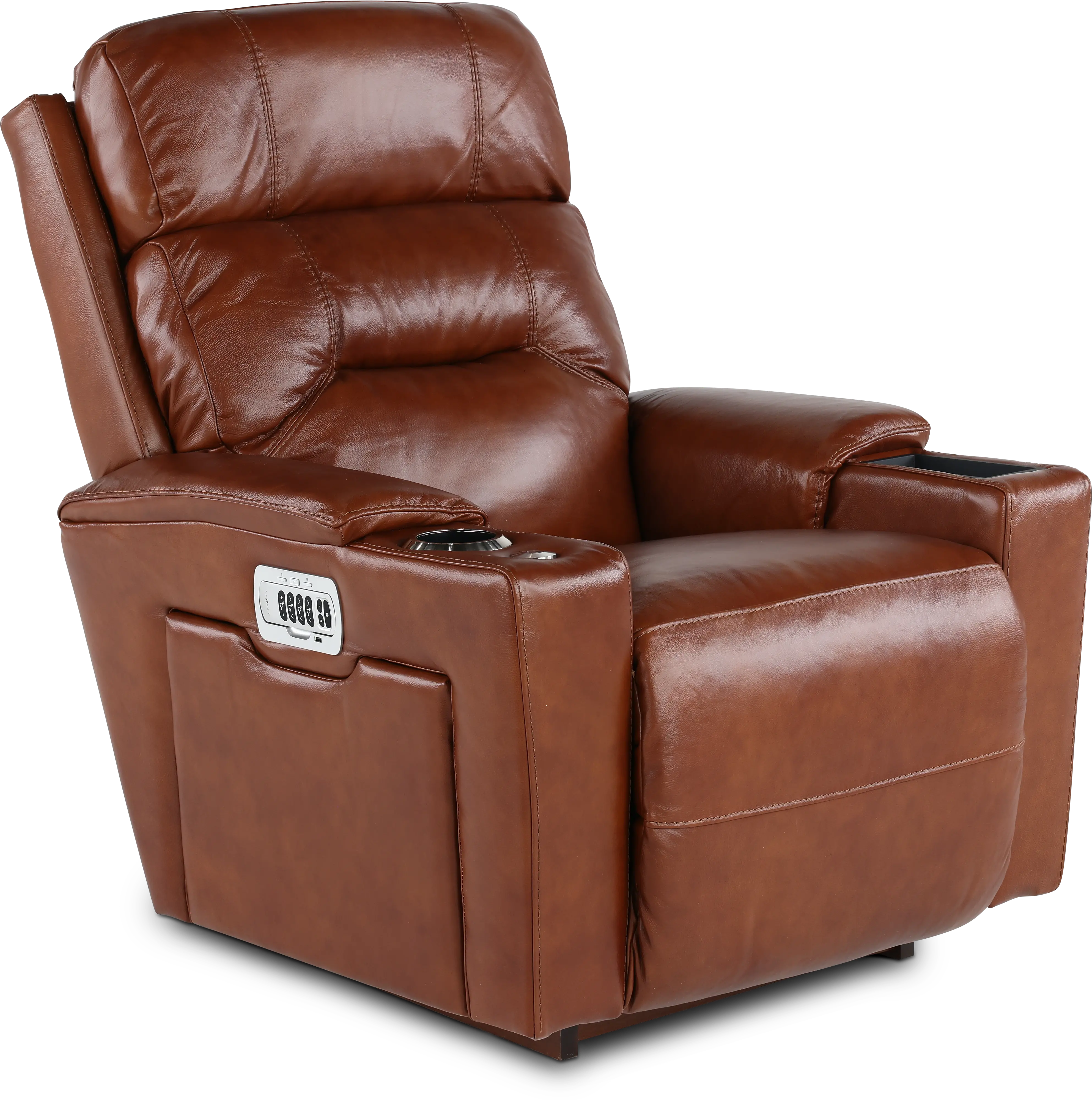 10X-762/LB180474 Neo Cognac Power Rocker Recliner with Headarest and Lumbar-1