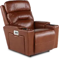 10X-762/LB180474 Neo Cognac Power Rocker Recliner with Headarest and Lumbar