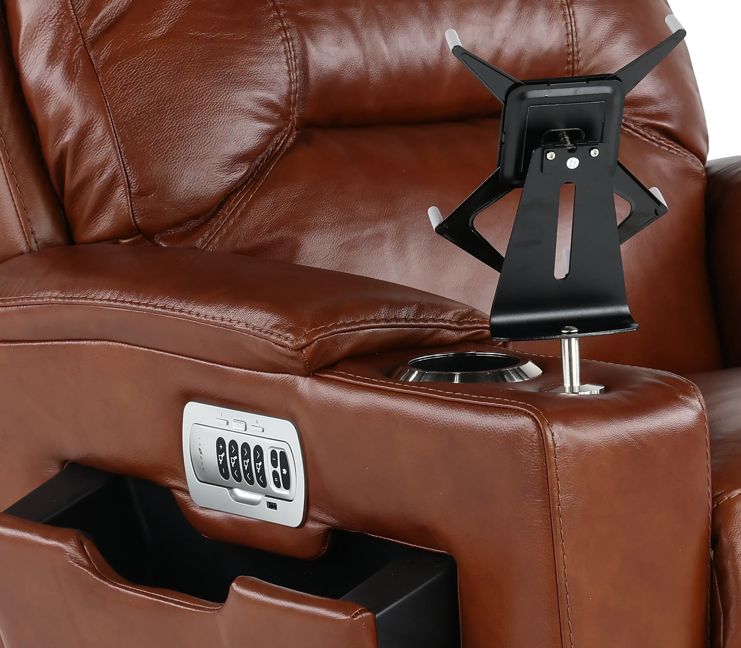 10X-762/LB180474 Neo Cognac Power Rocker Recliner with Headarest and Lumbar-8